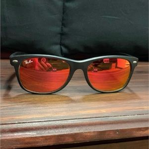 Ray bans custom AUTHENTIC black and red 😎